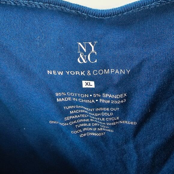 NEW YORK & COMPANY Spaghetti Strap Tank Top Womens Size Extra Large XL - Picture 2 of 3